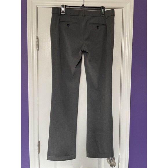 EXPRESS Design Studio Mid Rise Gray Flare Dress Pants Women’s Size 10 - Picture 2 of 12